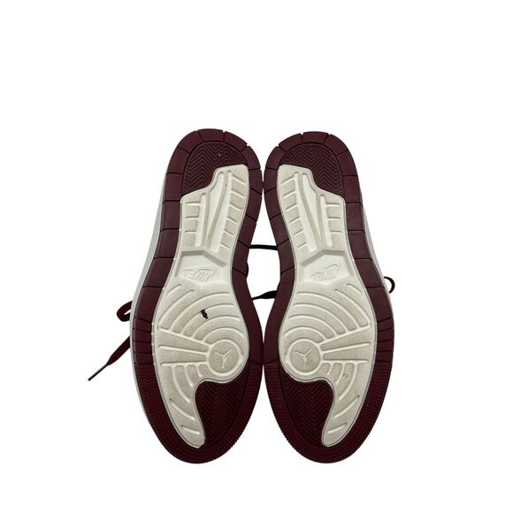 Jordan 'Air Jordan 1' White Leather Rise To The Occasion Sneakers Size 8 - Picture 6 of 6